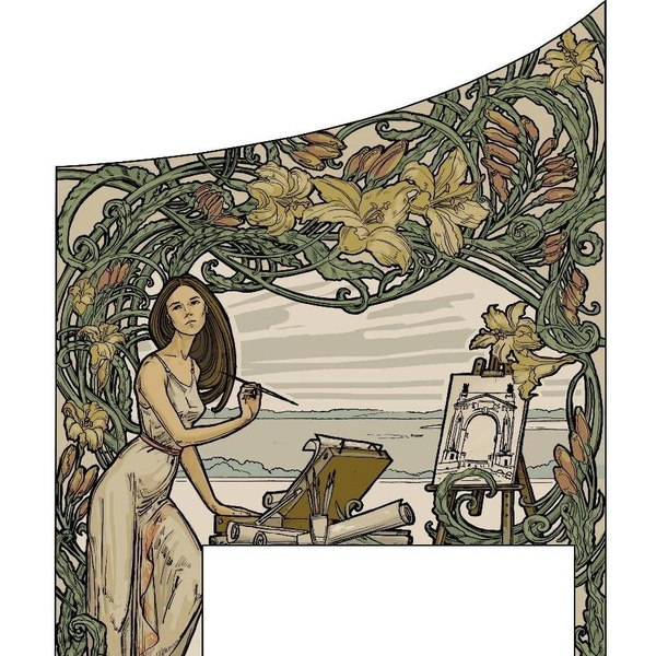 Такая картина будет украшать боковую часть здания | Источник: Евгений Павлюченко
