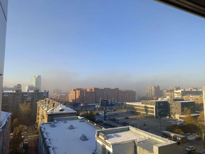 В воздухе появилась дымка или туман | Источник: читатель НГС