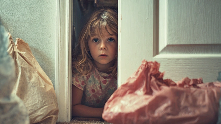 Как сейчас живет «девочка из шкафа», которую мама с рождения держала в спортивной сумке | Источник: Midjourney