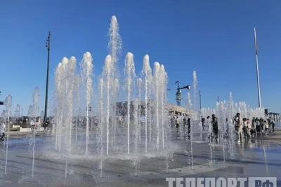 Самый большой фонтан в Евразии запустили в Благовещенске