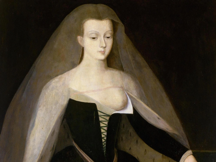 Портрет первой фаворитки в истории Франции и возлюбленной короля Карла VII, написанный художником Франсуа Клуэ в XVI веке