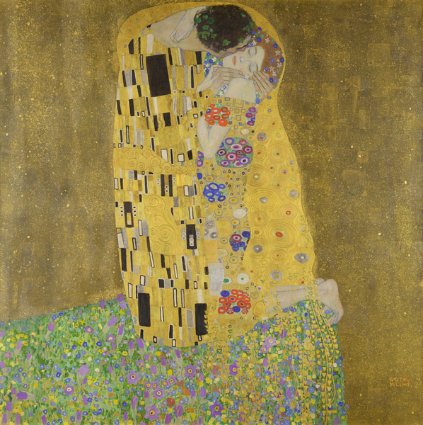 Орнаменты с фрейдистской символикой: 8 деталей картины Густава Климта «Поцелуй»