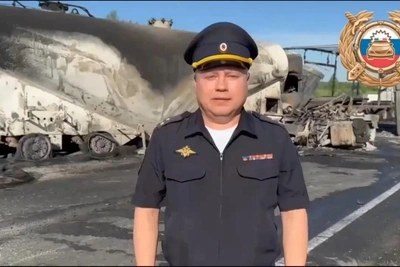 Столкновение четырех грузовиков под Скопином: двое погибших