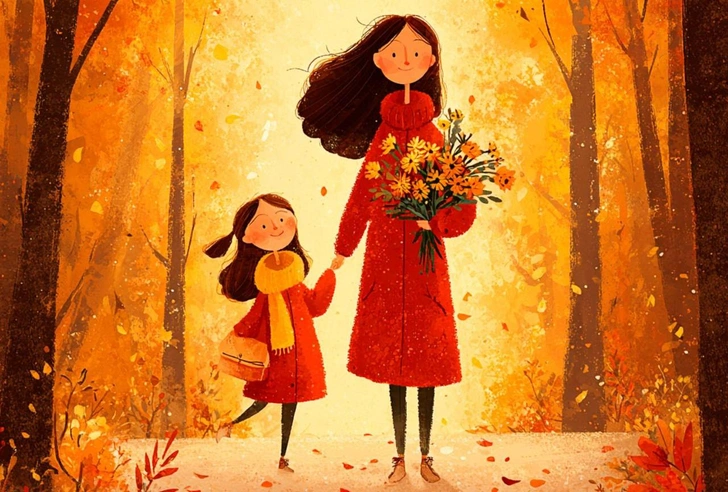 30 ноября 2025 года в России отмечается День матери: 27 открыток для любимых мам | Источник: Анастасия Храбрая; изображение создано с помощью ИИ