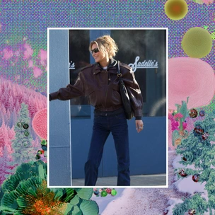 Бери пример с Беллы Хадид — носи этой весной коричневую кожаную куртку