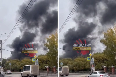 У Юбилейного сквера Омска сгорела ГАЗель