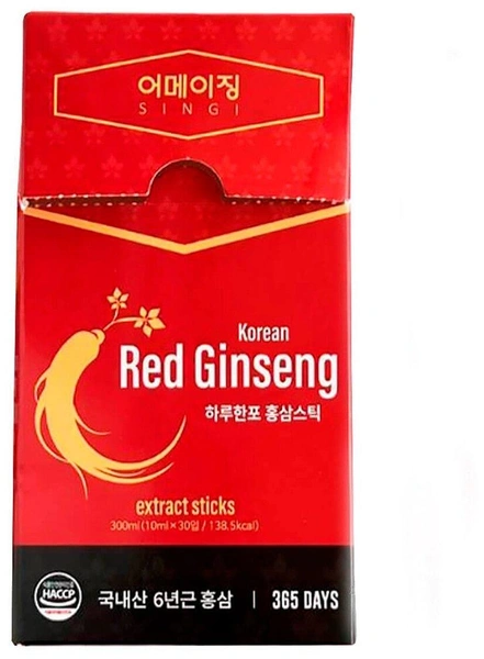 SINGI Korean Red Ginseng сироп в стик-пакетах