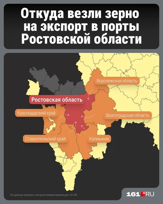 В порты Ростовской области везли зерно из соседних регионов  | Источник: Серафима Пантыкина / Городские медиа