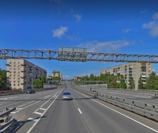 Новаторский подход. Что за реконструкцию придумали на КАД | Источник: «Яндекс карты»