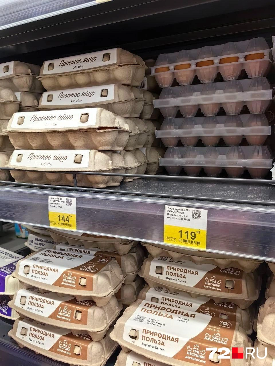 Расскажите в комментариях, сколько денег вы тратите на продукты и покупаете ли яйца? Если да, то где и за сколько?  | Источник: Павел Красоткин / 72.RU 