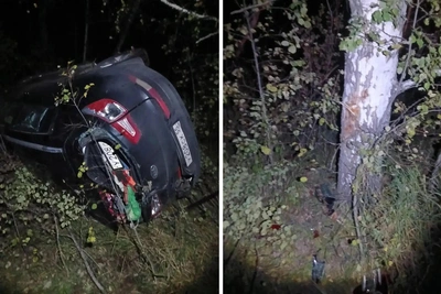 Омичка съехала в кювет: пострадали дети