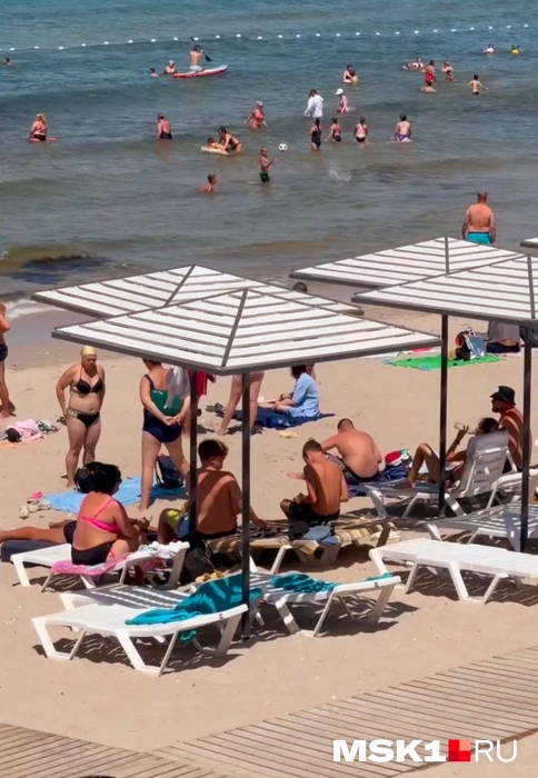 Цены на шезлонги и место под зонтами летом 2025 года варьировались от 500 до 2000 в день в зависимости от побережья. Но и за такие деньги их не всегда хватало туристам | Источник: Александра Сотникова / MSK1.RU