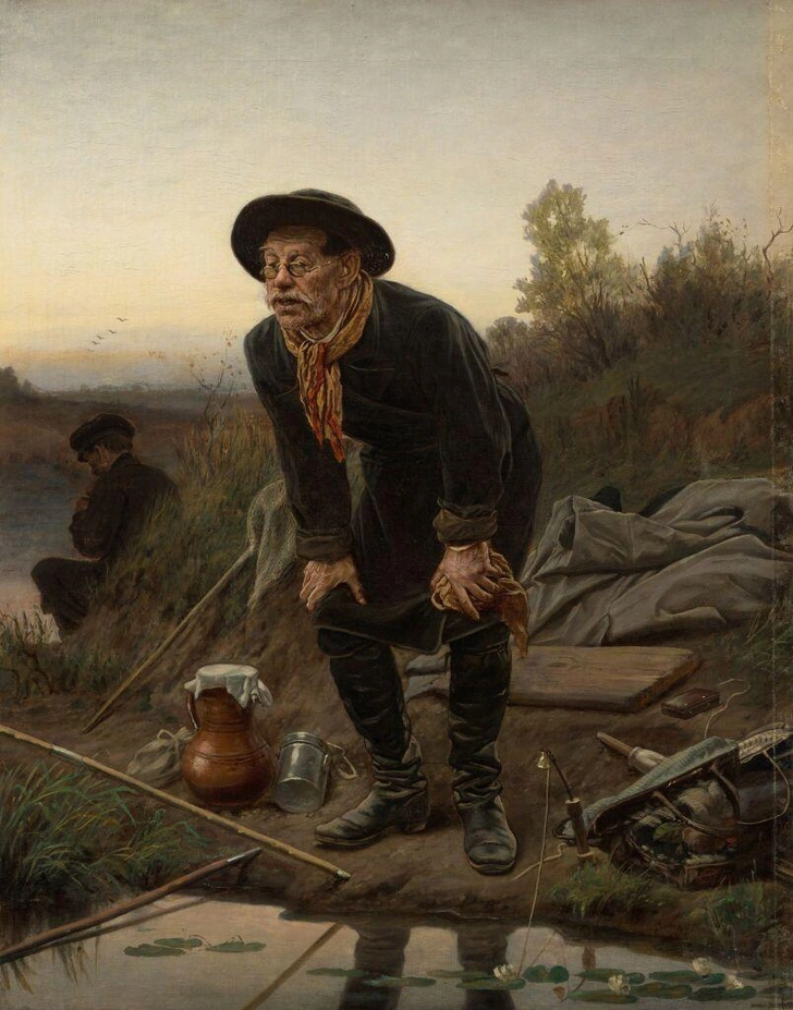 Василий Перов, «Рыболов», 1871 г. | Источник: Ktomy.media