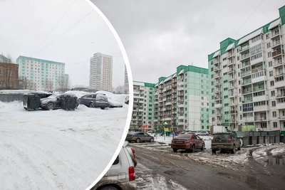 Автохама в Новосибирске заблокировали мусорными баками