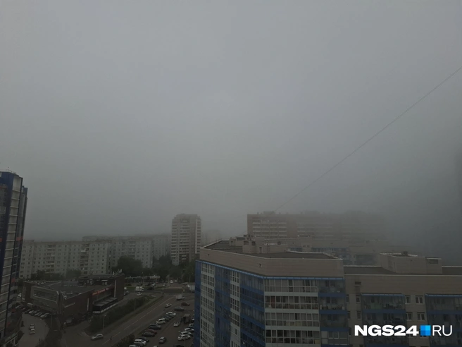 Обычно отсюда видно Николаевский мост | Источник: Читатель NGS24.RU