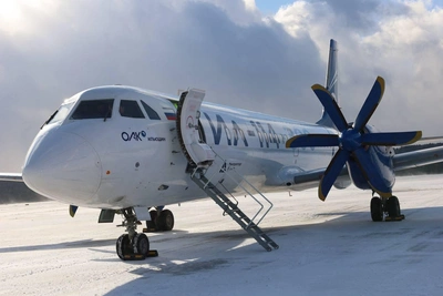 В Красноярск доставили новый отечественный самолет Ил-114-300