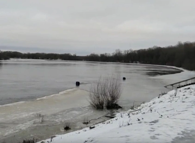 Причал в Лесопарке ушел под воду | ya62.ru