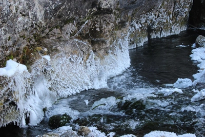 Незамерзающая река с зеленью найдена в Башкирии