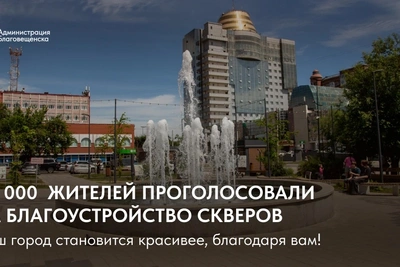 20 тысяч благовещенцев выбрали территории для благоустройства