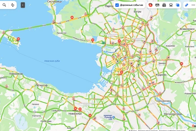 Петербург: пробки выросли до 8 баллов