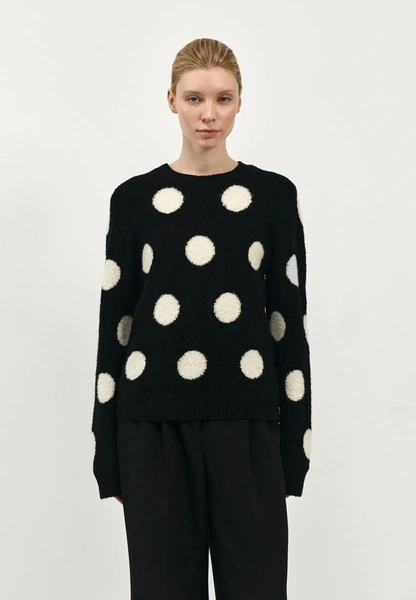 Polka dot остается с нами и этой зимой: где купить «теплый» горошек и как его стилизовать