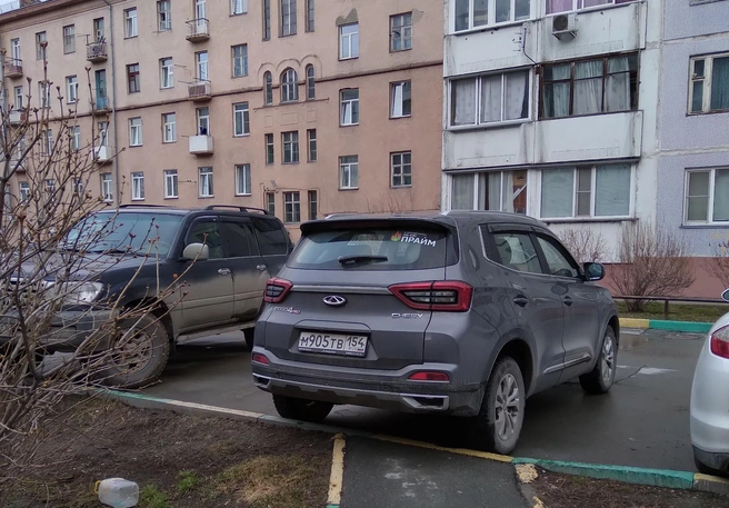 Формально, водитель припарковался в положенном месте | Источник: читатель НГС