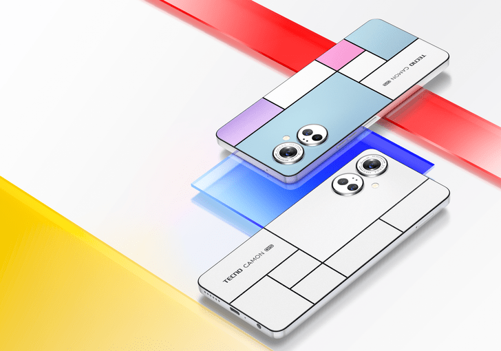 CAMON 19 Pro Mondrian Edition — новый смартфон Tecno, меняющий цвет корпуса