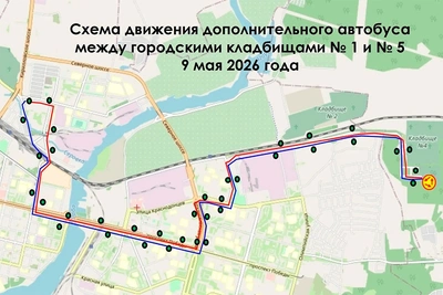 9 мая в Череповце усилят автобусные маршруты к кладбищам