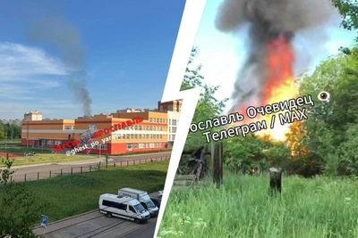 Ярославцы испугались черного дыма над городом