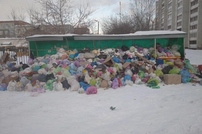 У ЖК в Екатеринбурге вырос «вонючий Эверест» из мусора