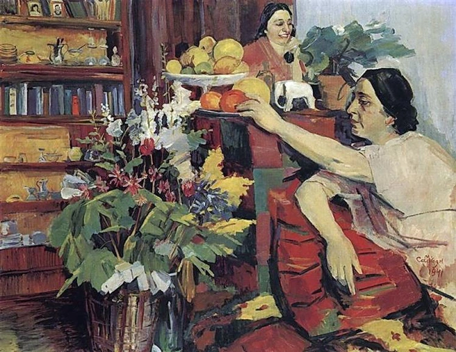 «Из жизни художника. Портрет Лусик Сарьян», Мартирос Сарьян, 1941 год | Источник: www.wikiart.org