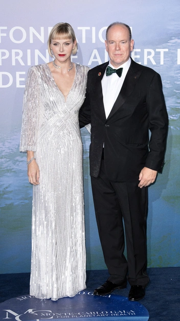 Княгиня Шарлен и князь Альбер II на концерте The Monte-Carlo Gala For Planetary Health, Монте-Карло, 24 сентября 2020