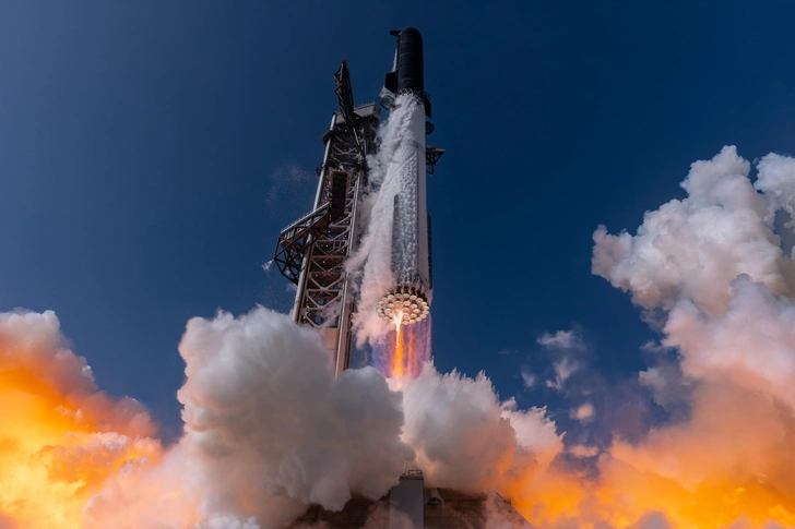 Взлет Starship во время 13-го испытания | Источник: SpaceX