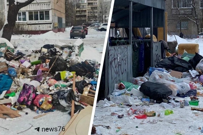 Yaroslavl Residents Report Garbage Accumulation in Courtyards