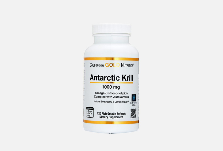 Омега 3 California Gold Nutrition antarctic krill 1000 мг