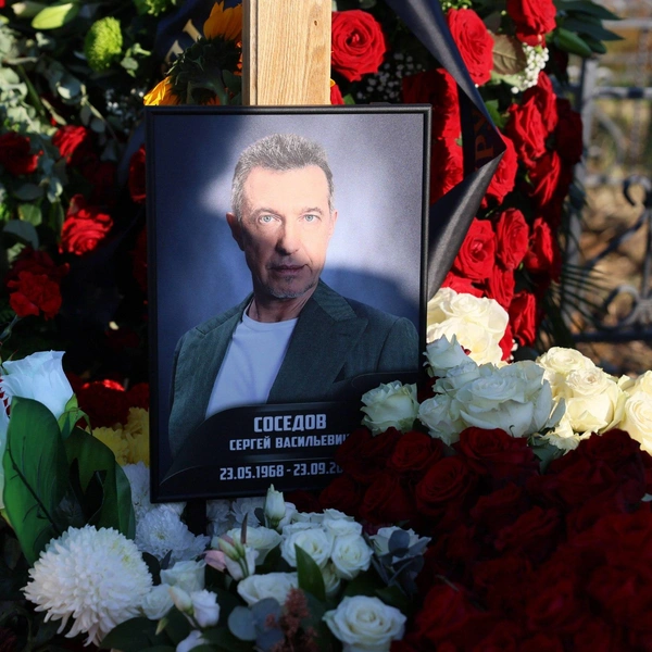 Портрет Сергея Соседова на Перепечинском кладбище в Химках | Источник: Артём Устюжанин / MSK1.RU