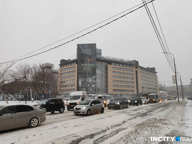 Обстановка в центре города | Источник: «ИрСити»