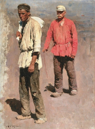 Абрам Архипов. «По этапам». 1890. Государственный музей-заповедник В. Д. Поленова | Источник: пресс-служба выставки