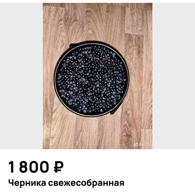 Цена указана за ведро, а литр стоит 360 рублей | Источник: Avito.ru