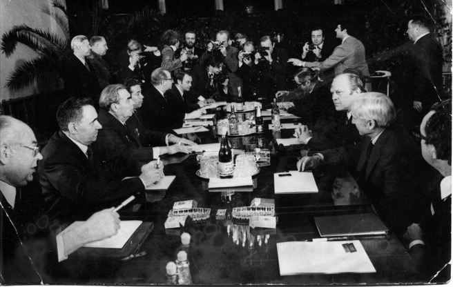 Саммит СССР&nbsp;— США, встреча Леонида Ильича Брежнева и Джеральда Форда во Владивостоке, 1974 год | Источник: pastvu.com