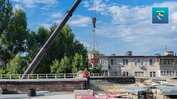 В Кувандыке возникла проблема с кровлей гимназии | Источник: Кувандыкский муниципальный округ / ВКонтакте
