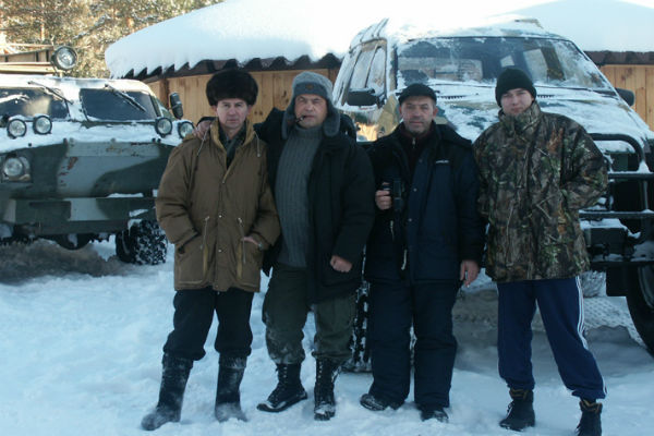 Вместе во время отдыха в тайге, 2005 год