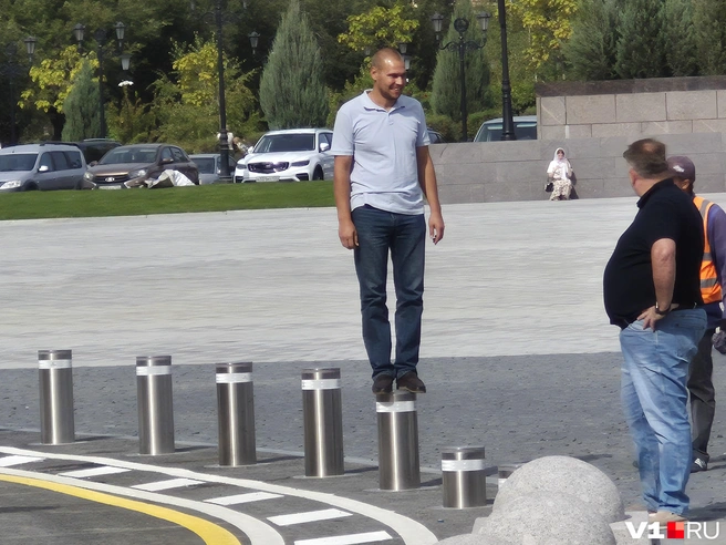 Не каждый день увидишь депутата на столбе | Источник: Ирина Яковлева / V1.RU