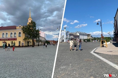 Пешеходный центр Рыбинска: фоторепортаж обновленных улиц