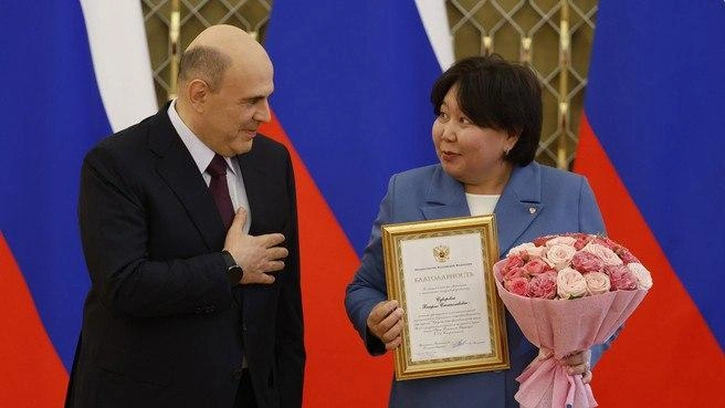 Награждение прошло в Москве | Источник: Правительство РФ