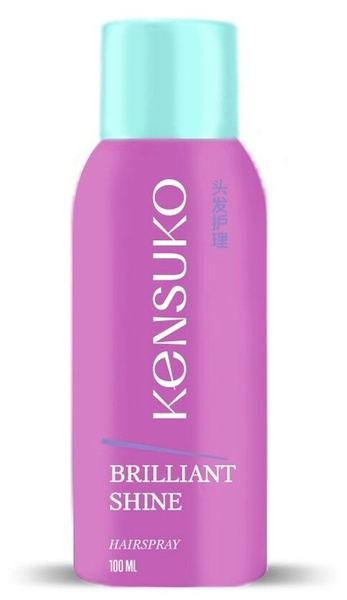 Kensuko Лак для волос Brilliant shine, средняя фиксация