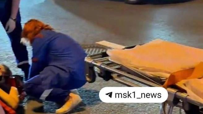 У места аварии скопилась небольшая пробка | Источник: читатель MSK1.RU