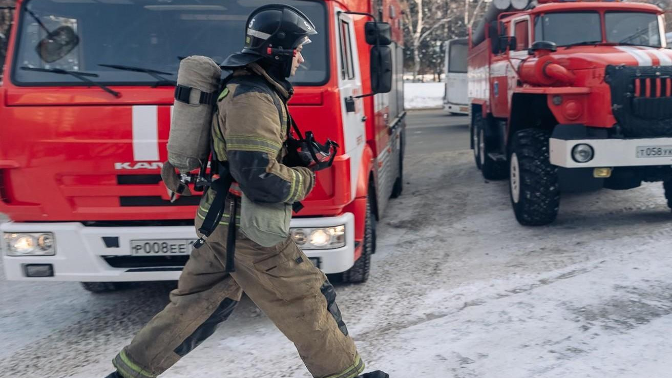 Пожар в самарской школе № 20. Очаг находился в спортзале