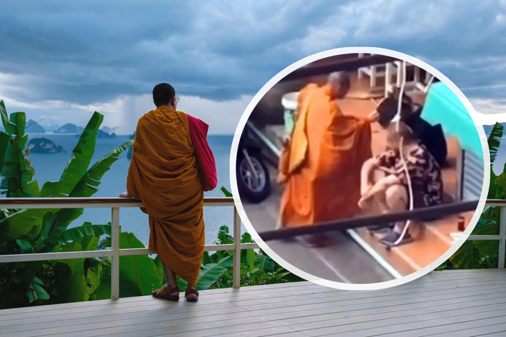 Одним движением: как тайский монах успокоил пьяного россиянина, который пытался угнать машину