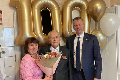 Волгоградский ветеран Василий Полянский празднует 100 лет